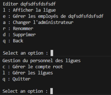 Interface en ligne de commande